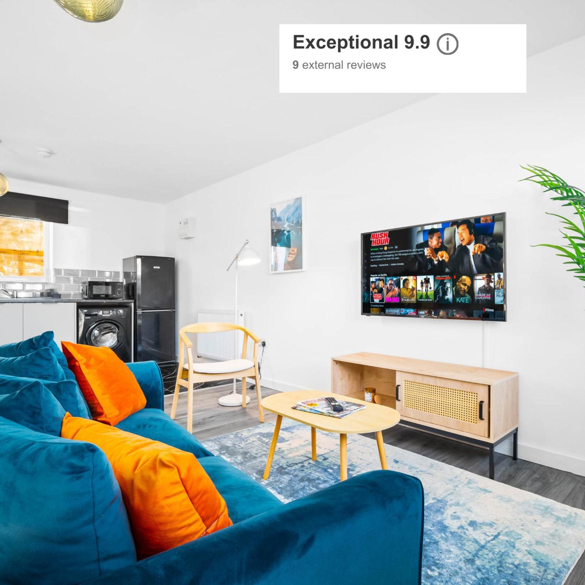 Modern Apartment - Cradley Heath - Top Rated - Netflix - Wifi - 1Mh Smethwick Exteriör bild